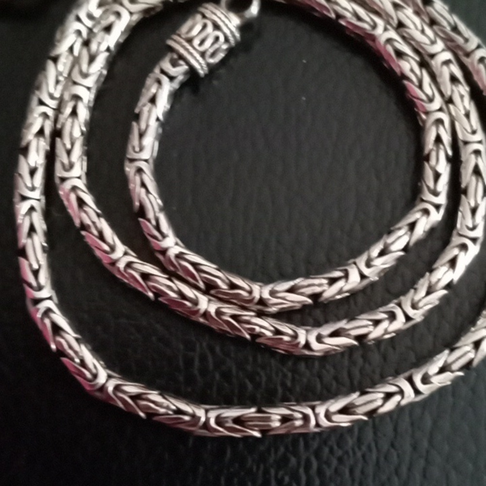.925 STERLING SILVER BOROBUDUR NECKLACE - Picture 3 of 7